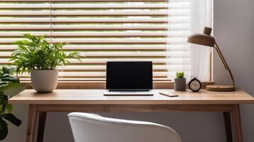 sleek working at a desk photo