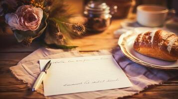 handwritten list background photo