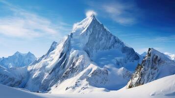 peak snow on surface photo