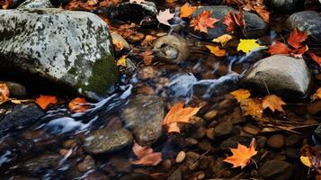 autumn texture water photo