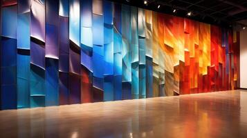 installation tin wall photo