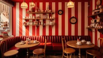 quaint red and white striped background photo
