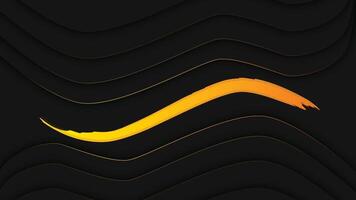 Abstract Black and Yellow Wavy Pattern Design vector