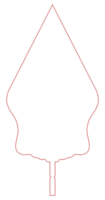 'Gunungan Wayang' Silhouette,'gunungan' is a triangular or conical figure that appears at the beginning and end of a wayang performance, Javanese Shadow Puppet. png