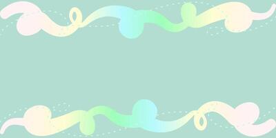 Hand painted simple colorful gradient frame design, abstract share. vector