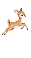 A cartoon deer running in the air png
