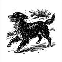 Gordon Setter Running vector