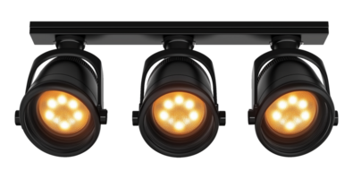 Studio Track Lights Isolated on Transparent Background png