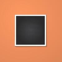 square frame isolated on red vector