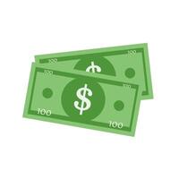 Dollar sign flat icon vector
