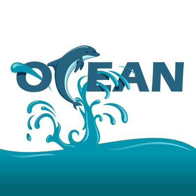World Oceans Day June 8 with dolphin jumping