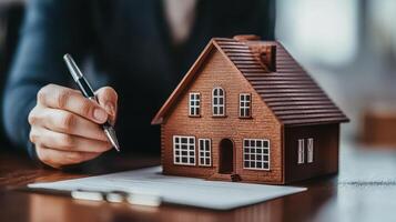 Signing on the Dotted Line Home Sweet Home Awaits Real Estate Deal and Contracts photo