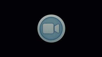 Animated Media Icon - Seamless Loop for UI and Motion Graphics video