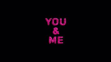 Romantic Proposal Text Animation - Seamless Loop with Alpha Channel video