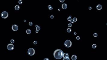 Floating Soap Bubbles Background Loop - Seamless Abstract Motion Graphics video