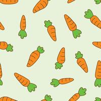 Carrot Orange Seamless Pattern Background for Surface Print Fabric Fashion Wrapping vector