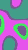 Abstract design featuring purple and green shapes. Ideal for modern graphic designs, website backgrounds, or artistic projects requiring a vibrant color palette. video