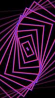 Radio waves background with pink and blue lines forming a square pattern on a black background. Perfect for techthemed designs and digital backgrounds. video