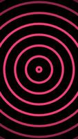 Radio waves background with pink and blue lines forming a square pattern on a black background. Perfect for designs and digital backgrounds. video
