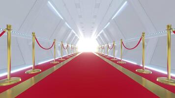Abstract Red Carpet Tunnel video