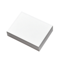 Blank white rectangular box isolated on transparent background png