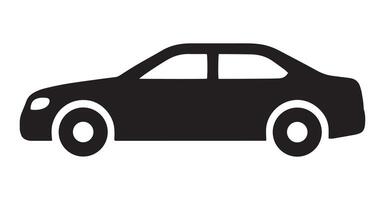 silhouette side view car icon. Perfect for graphic and web. vector