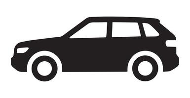 modern Side view silhouette car icon. Perfect for graphic and web. vector
