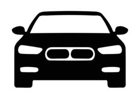 silhouette suv front view car icon. Perfect for graphic and web. vector