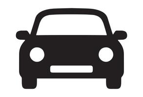 Modern silhouette front view car carton icon. Perfect for graphic and web. vector