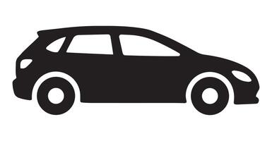 Modern silhouette side view car icon. Perfect for graphic and web. vector