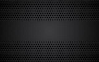 Perforated black metallic background with blank space for your text. Abstract wallpaper. illustration vector