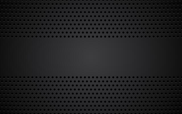 Perforated black metallic background with blank space for your text. Abstract wallpaper. illustration