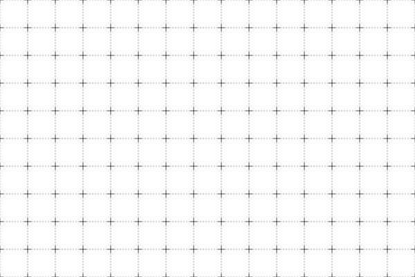Geometric seamless pattern made from lines and crosses isolated on white background. Monochrome texture illustration