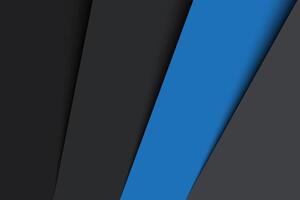 Abstract background. Overlayed sheets of paper in black, grey and blue colors. illustration vector