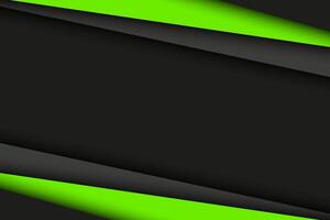 Black and green modern material design. abstract widescreen background vector