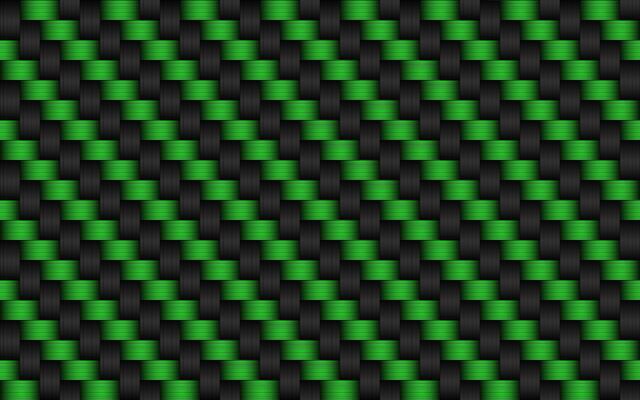 Black and green abstract background. Metallic carbon look. Modern illustration