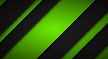 Abstract black and green background. Diagonal lines and strips. Modern illustration vector