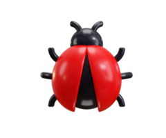 Bug beetle icon 3d render concept of Find errors, computer software bug icon illustration png
