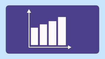 Animation of business graph or chart video