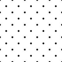 Polka dot black and white seamless pattern hand drawn illustration, decorative monochrome texture of round circles in random order, simple minimalist repeat ornament for textile, gift paper vector