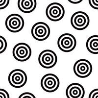 Abstract multiple circles in random order seamless pattern, minimalist simple hand drawn illustration, decorative monochrome texture, repeat ornament for textile, gift paper vector