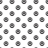 Abstract circles of black and white in random order seamless pattern, minimalist simple hand drawn decorative monochrome texture, repeat ornament for textile, gift paper vector