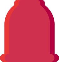 Minimalist red pot vector