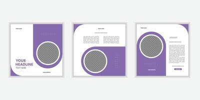 Carousel posts banner for social media posts carousel, business marketing social media post bundle, ads posts vector