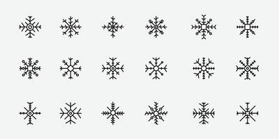 Snowflakes icon set. Snow sign. Snowflakes template. Snowflake winter. Snowflakes icons. Winter icon. Snowflake collection vector