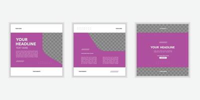 Carousel posts banner for social media posts carousel, business marketing social media post bundle, ads posts pack, grid banner, influencer blog posts design vector