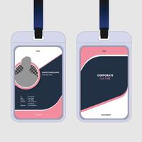 Modern and clean business id card template. professional id card design template with gradient color. corporate modern business id card vector
