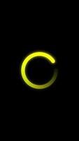 Animated Loading glowing loop on black background video