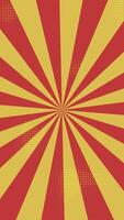 Sunburst background animation with halftone loop video