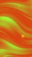 Animated motion background orange with particle video